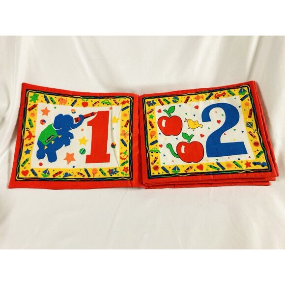 Crayons Counting with Me Touch-EMS Baby 1ST Soft Cloth Book VTG - Picture 2 of 7